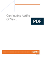 Actifio On Vault Configuration
