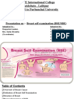 Satdobato, Lalitpur Affiliated To Purbanchal University: Presentation On:-Breast Self Examination (BSE/SBE