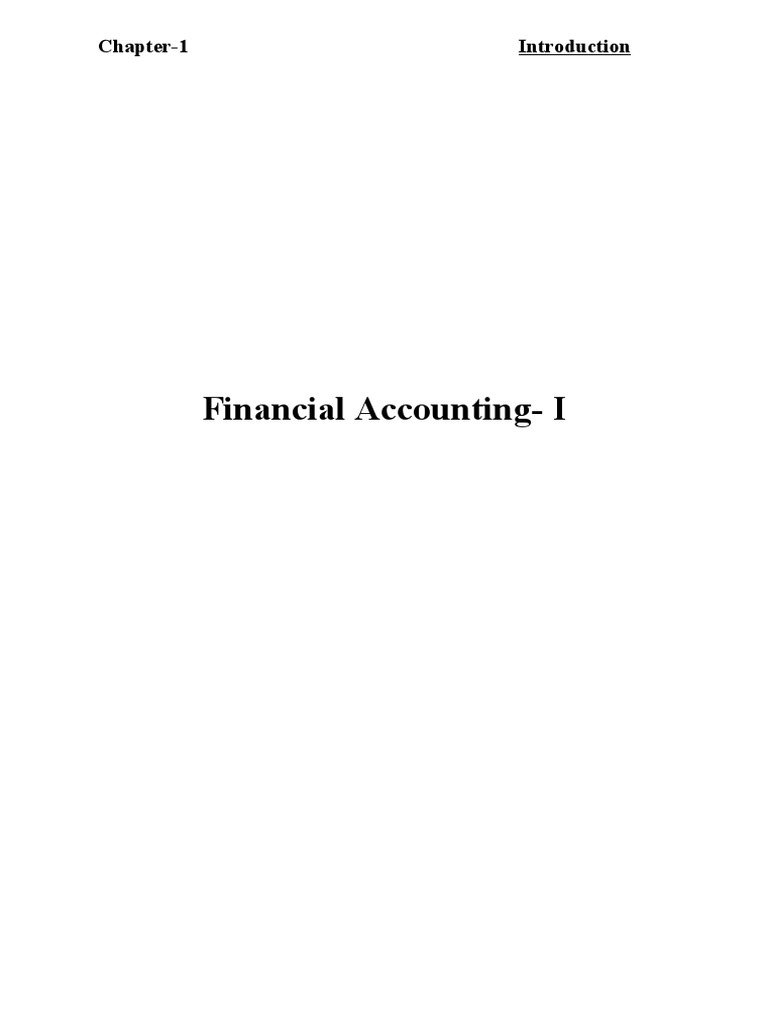 Financial Accounting Notes - 1 | PDF | Debits And Credits | Balance Sheet