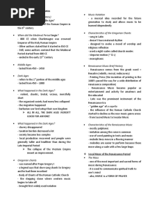 MAPEH (Notes-1st Quarter)