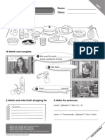 Worksheet 1: Cheese