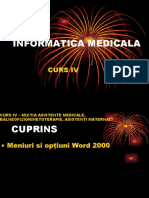 Curs 4 - Informatică medicală și biostatistică