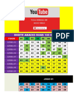 NINO Lotomania 100 Dez em 21 Jogos E 21 Espelhos