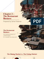 Chapter 3 - The Restaurant Business: Prepared by Samar Noaman
