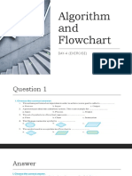 Algorithm and Flowchart: Day-4 (Exercise)