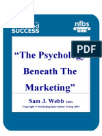 Webb, S, J - The Psychology Beneath The Marketing