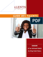 AFT Dakar 2015 -Guide des Talents 