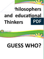 The Philosophers and Educational Thinkers