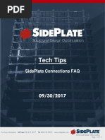 How Sideplate Is Fabricated and Erected | PDF | Beam (Structure) | Column