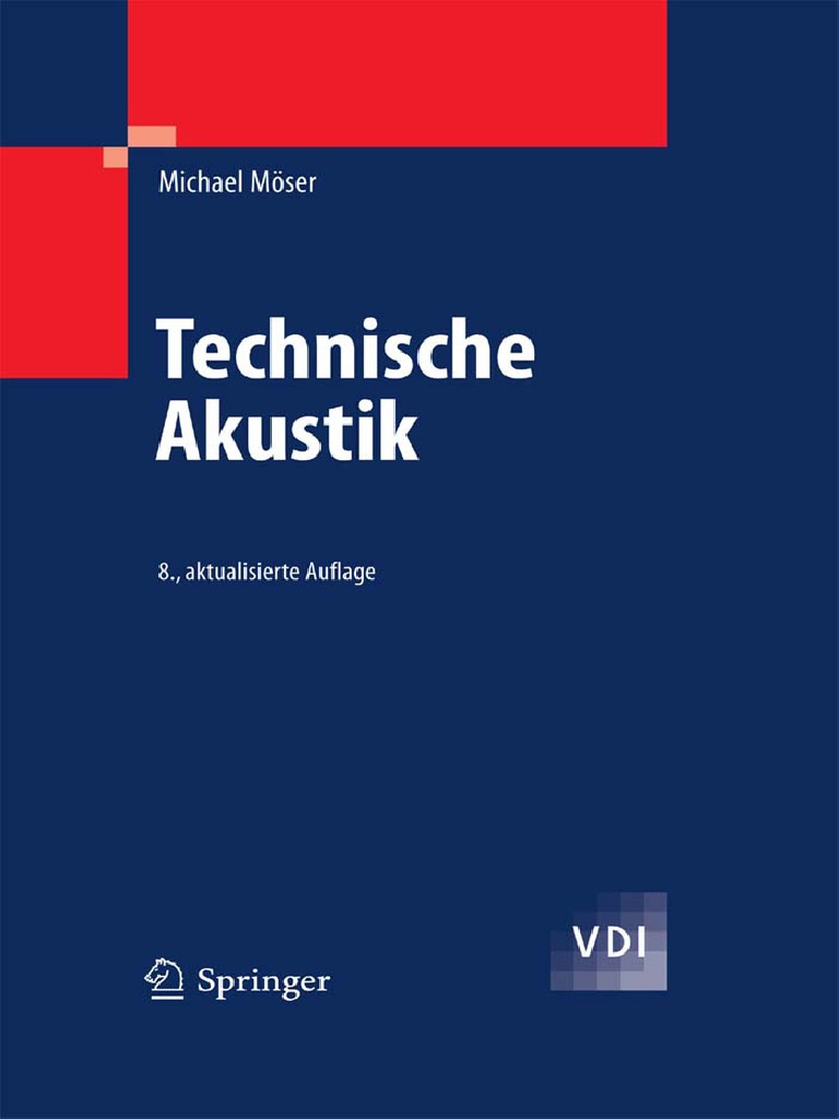 Michael Moser Technische Akustik Vdi Buch Ge Pdf