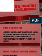 Chapter12: Promoting The Small Business: Dela Cruz, Mickie Lyn H. Bsba-Mmiv