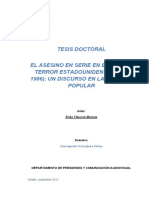 El Asesino en Serie en El Cine de Terror USA (1960-1986) - Un Discurso en La Cultura Popular - Tesis (Erika Tiburcio Moreno) 2017 PDF