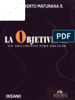 La Objetividad Humberto Maturana PDF