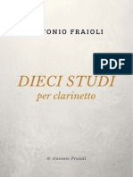 Antonio Fraioli - DIECI STUDI Per Clarinetto