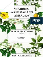 Awarding Staff Magang AMSA 2020