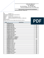 Lista de Materiales A Cotizar