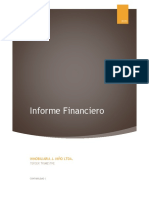 Informe Financiero: Inmobiliaria J. Niño Ltda