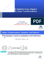 MATH-816 Applied Linear Algebra Matrices & Linear Transformations