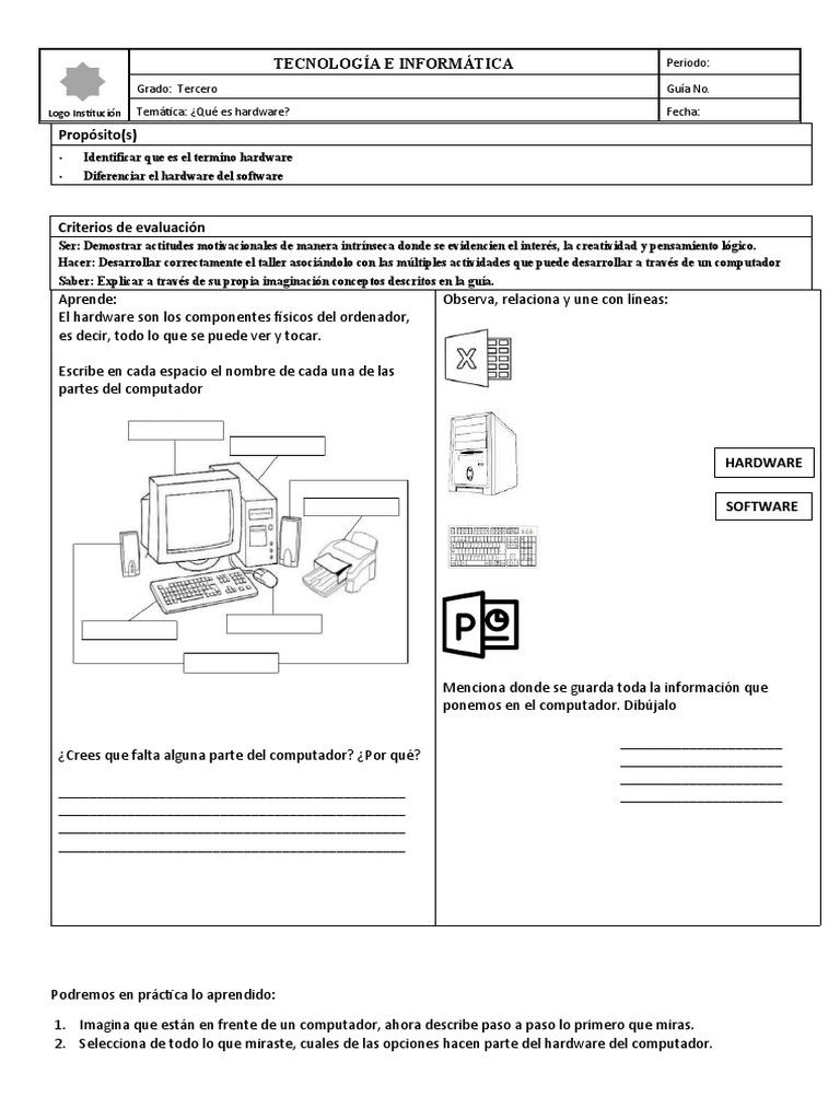 Grado Tercero | PDF | Hardware de la computadora | Creatividad