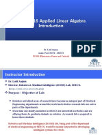 MATH-816 Applied Linear Algebra: PG EE (Electronics, Power and Control)