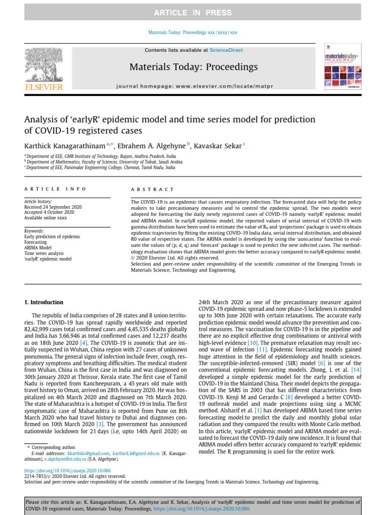 COVID-19 Case Prediction Models Analysis | PDF | Autoregressive ...