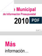 Indice Mpal Info Presupuestal 2010
