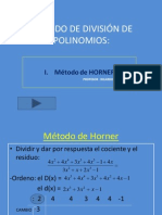Métodos de División de Polinomios
