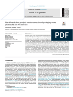 The effect of slow pyrolysis on the conversion of packaging waste plastics (PE and PP) into fue