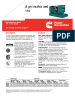Spark-Ignited Generator Set ESG-642 Series: Description Features