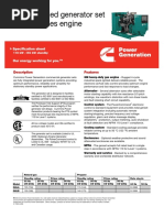 Spark-Ignited Generator Set GM8.1 Series Engine: Description Features