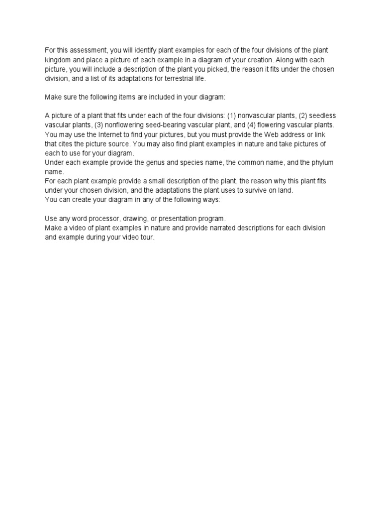 06.05 Plants Assignment | PDF