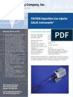 Gas Injection System (GIS) For FIB/SEM Deposition of C, W, Mo, PT, and Co