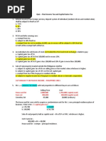 Final and Capital Gains Tax