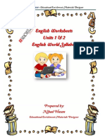 English Worksheets Units 1 & 2 English World Syllabus: Prepared By: Nihad Hasan