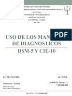 Uso de Los Manuales de Diagnostico DMS-5 y Cie-10