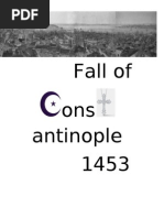 Fall of Constantinople 1453