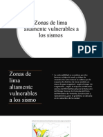Zonas Vulnerables en Lima
