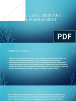 Course: Leadership and Change Management