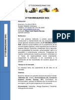 Misión, Visión, y Portafolio de Dtodomaquinas Sas PDF