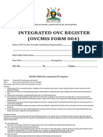 Integrated Ovc Register (Ovcmis Form 004)