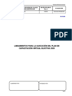 Circular Lineamientos para La Ejecución Del Plan de Entrenamientoy Capacitación Virtual 2020 PDF