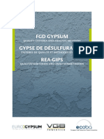 FGD Gypsum Gypse de Désulfuration Rea-Gips: Quality Criteria and Analysis Methods