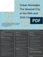 Urban Nostalgia Musical Cities 19th 20th Centuries