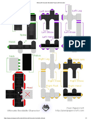 Minecraft Character Bendable Papercraft Generator