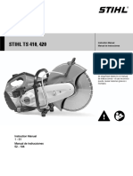 STIHL TS 410 420 Instruction Manual PDF