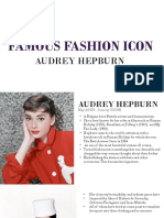 Famous Fashion Icon: Audrey Hepburn