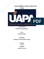 Trabajo Final de Pruebas Psicopedagogicas 2 - Miguelina Sanchez