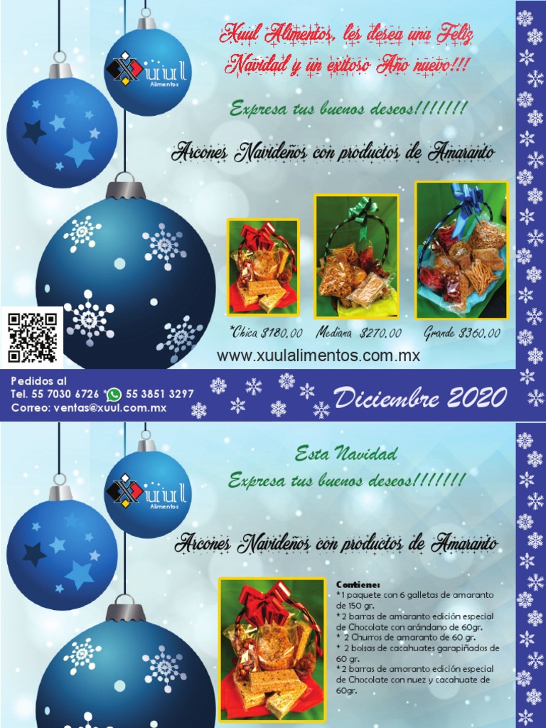 Arcones Navideños de Amaranto 2020 | PDF | Bocadillos | Cocina