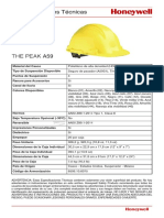 Especificaciones técnicas casco seguridad THE PEAK A59