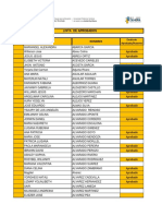 Lista de Aprobado Calificaciones